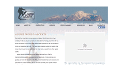 Desktop Screenshot of alpineworldascents.com
