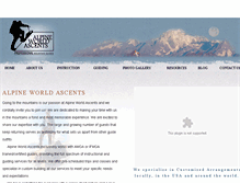 Tablet Screenshot of alpineworldascents.com